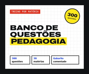 Capa: Banco de Questões de Pedagogia