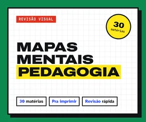 Capa: Mapas Mentais de Pedagogia